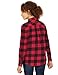 Amazon Essentials Women's Regular-Fit Long-Sleeve Lightweight Plaid Flannel Shirt, Red Buffalo Check, X-Small