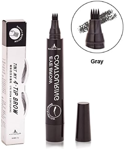 Eyebrow Pencil,Putars Women Pro Waterproof Long Lasting Eyebrow Pencil Makeup Tattoo Fork Tip Sketch Makeup Cosmetic Tool (D)
