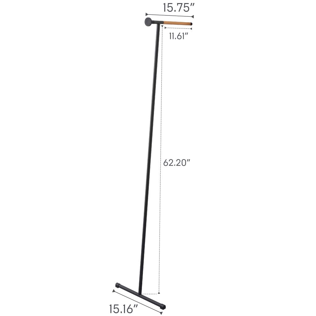 Yamazaki Home Tower Clothes Ironer Steamer Hanger Drying Rack Wall Leaning Stand for Clothing Bags Or Hats, 64