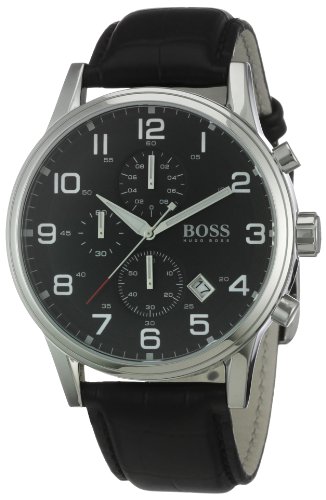 Hugo Boss Black 1512448 Round Black Dial Steel Case Men's Classic