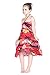 Girl Hawaiian Halter Dress in Red Sunset