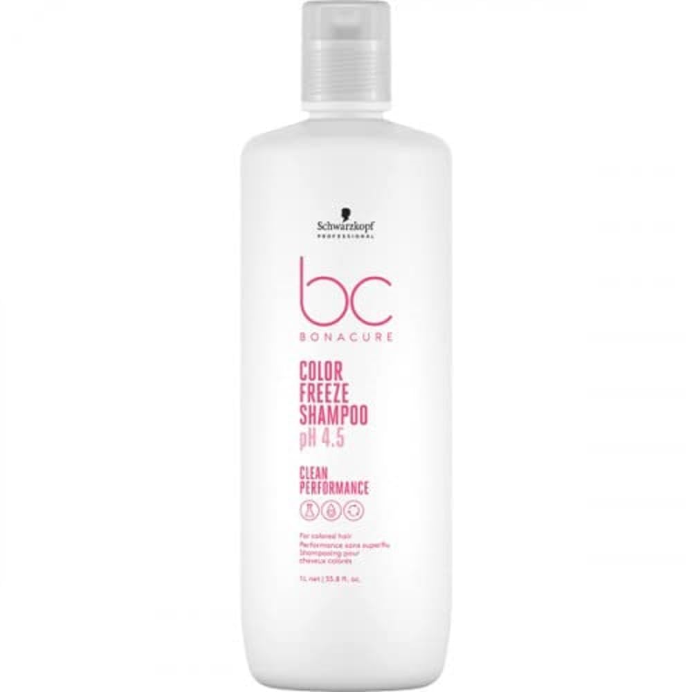 Schwarzkopf Professional Bonacure PH 4.5 Color Freeze Rich Shampoo Micellar, Oatmeal/Black, 1000 ml