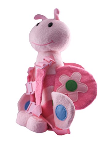 Berhapy 2 in 1 Bee Toddler Safety Harness With Mini Backpack Children's Walking Leash Strap(pink)