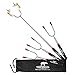 Tapirus Marshmallow Roasting Sticks - Set of 4 Telescoping Campfire Sticks - Protect Kids with Insulated Handle Holders - Extendable, Retractable and Collapsing - Heavy Duty Metal Camping Equipment primary