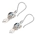 NOVICA Artisan Handcrafted Cultured Freshwater Pearl Blue Topaz Dangle Earrings | Pearl Silver Sterling Sky Fantasy Dangle Earrings | Gemstone Birthstone Themed Earrings Topaz Wedding Bridal Earrings