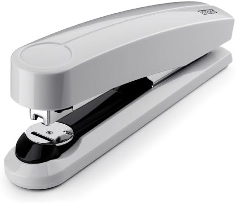 Novus B5fc Flat Clinch Stapler, 50 Sheet Capacity, German Engineered, Staple|Pin|Tack, Steel Drive, 25 Year Warranty, Gray (020-1479)
