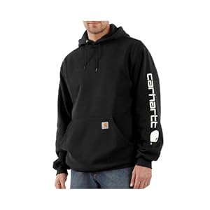Carhartt-K288BLK-Black-Midweight-Logo-Sleeve-Sleeve-Hooded-Sweashirt-2X-Large-Tall