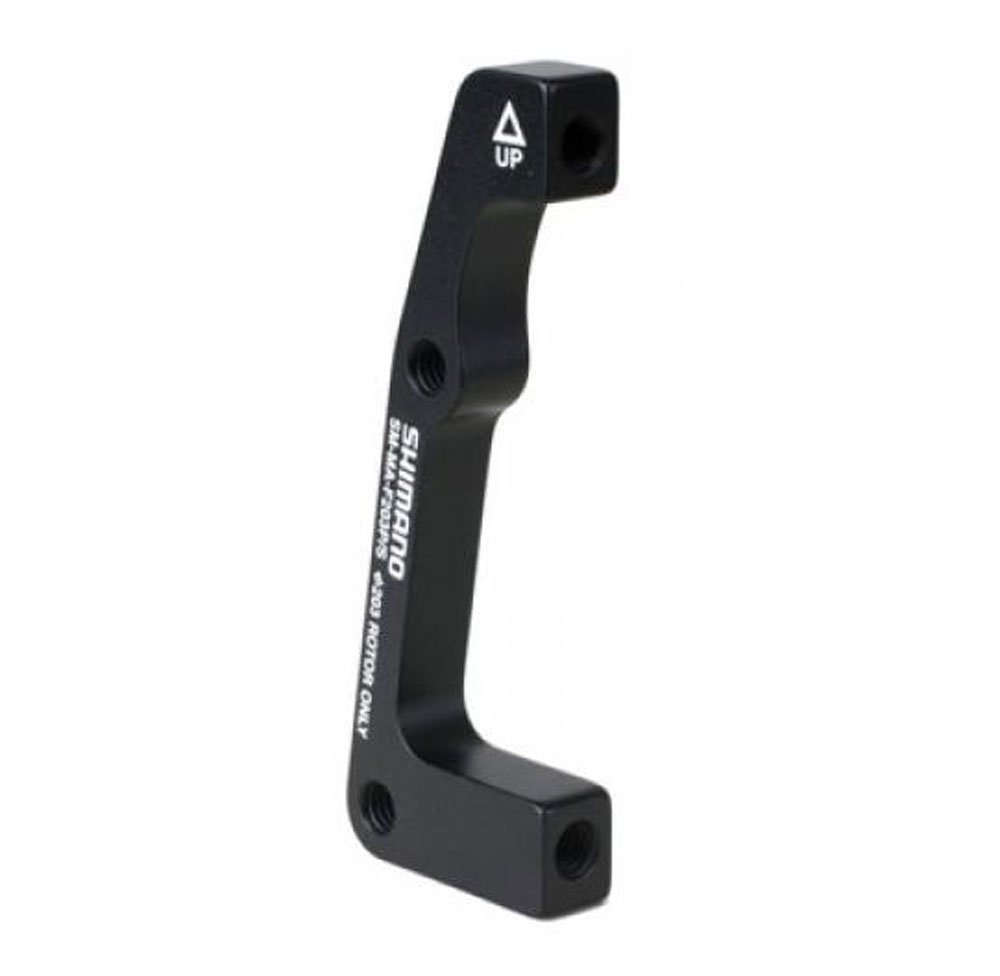 SHIMANO MA-F Disc Brake Mounting Bracket (Black, 180-mm Post/Post Front)