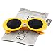 Clout Goggles Oval Mod Retro Thick Frame Rapper Hypebeast Eyewear Supreme Glasses Cool Sunglasses
