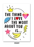Shape of You Ed Sheeran Love Valentines Day Card