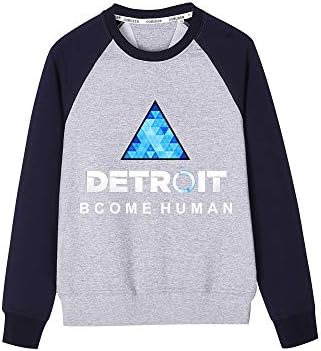 AILIENT Detroit Become Human Crewneck Leisure Sweatshirt Autumn Long Sleeve Tops for Boys and Girls