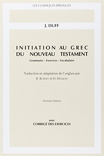 Initiation au grec du Nouveau Testament