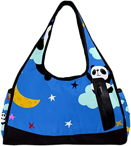 スポーツバッグ パンダ 可愛い キュート 熊猫 ダッフルバッグ ボストンバッグ 人気 ユニセックス ジムバック 大容量 マーケット 軽量 修学旅行バック アウトドア