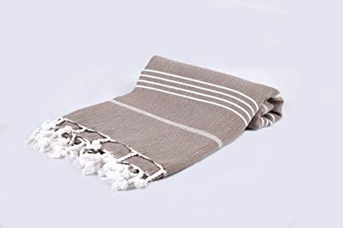 Peshtemal Turkish Bath Towels 37x70 %100 Organic Cotton Luxury Sultan 10 oz (Cofee Brown)