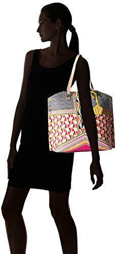 coral trina turk azulejo bungalow กระเป๋าสะพายไหล่(tote)