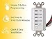 Bathroom Fan Auto Shut Off 30-15-10-5 Minute Preset Countdown Wall Switch Timer White (2 Pack)