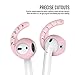 AhaStyle 3 Pairs AirPods Ear Hooks Cover Silicone Accessories Compatible with Apple AirPods and EarPods Headphones(Pink)