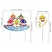 Bolove Shark Birthday Cake Topper, Shark Theme Party Kids Birthday Party Supplies Decorations