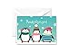 Paper Frenzy North Pole Collection Winter Christmas Holiday Thank You Note Cards and Envelopes - 25 pack