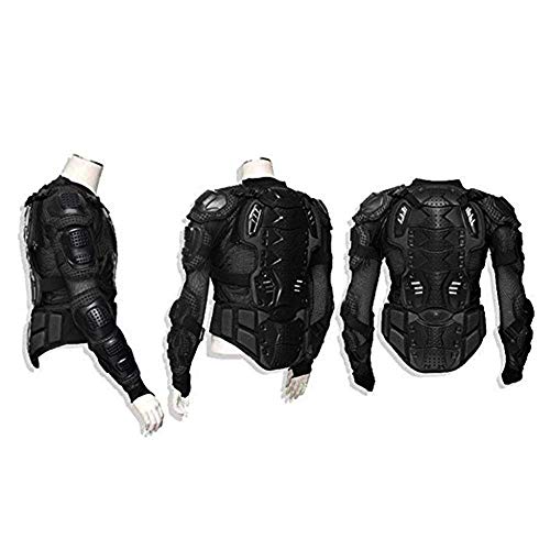 Motorcycle Full Body Armor Protective Gear Jacket Street Motocross ATV Guard MTB Racing Shirt Jacket Protector Pro for Men (Black, XL) - Thumbnail 4