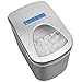 Ivation Portable Ice Maker w/Easy-Touch Buttons for Digital Operation - 2 Selectable Cube Sizes - Yield Up To 26.5 Pounds of Ice Daily