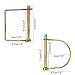 Shaft Locking Pin, ETSAMOR 10pcs Trailer Coupler Pin Safety Coupler Pin with 1/4 Inch Diameter in 2 Shapes for Farm Trailers Wagons Lawn Garden (Gold)