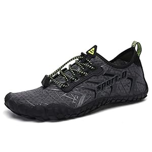 UBFEN Mens Womens Water Shoes Aqua Shoes Swim Shoes Beach Sports Quick Dry Barefoot for Boating Fishing Diving Surfing…