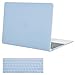 Mosiso Plastic Hard Case with Keyboard Cover for Macbook 12 Inch with Retina Display Model A1534 (Newest Version 2017/2016/2015), Airy Blue