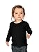 Kavio! Unisex Infants Baby Doll Long Sleeve Top Black 12M