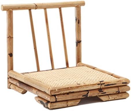 FFLRSF HJHY® Beanbag, Bay window Backrest Seat Legless chair Japanese-style Solid wood Wicker chair Dirty, wear-resistant