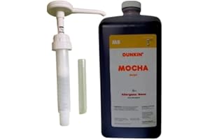 ERAIYAN Dunkin Donuts Mocha Sauce-Swirl-Syrup 64 Oz Jug (With Pump)