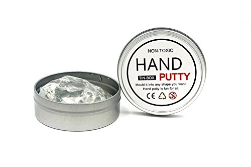 Christmas Gift Updated Large Tin Box-Liquid Crystal Putty ,Transparent Clear Stress Reliever Putty Toy Stress Reliever for Kids and Adults for Fun