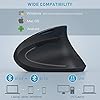 Ergonomic-Bluetooth-Mouse-Jelly-Comb-MV014B-24G-Wireless-Rechargeable-Vertical-Mice-and-Bluetooth-40-Mouse-with-3-Adjustable-DPI-100016002400-Black Ergonomic Bluetooth Mouse, Jelly Comb MV014B 2.4G Wireless Rechargeable Vertical Mice and Bluetooth 4.0 Mouse with 3…