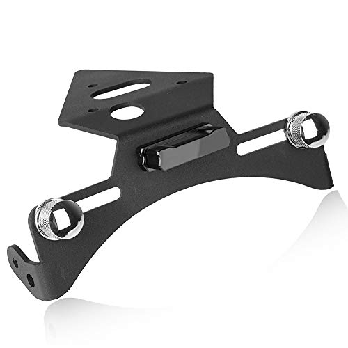 FATExpress License Plate Holder for Triumph Daytona Street Triple Motorcycle Accessories Black Tail Light Bracket Mount Tidy Fender Eliminator 2013 2014 2015 2016 2017 2018 2019