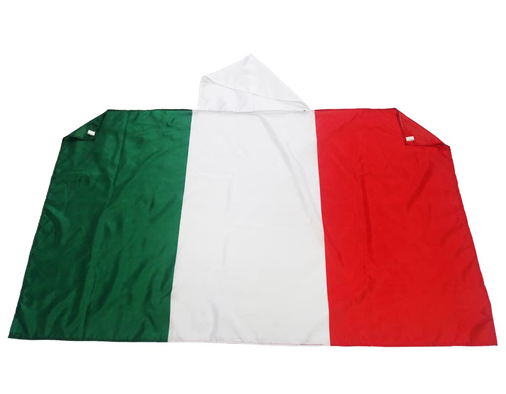 AZ FLAG - Italy Body Flag - 3x5 Ft - Italian Cap Flag - 100% Polyester with Inegrated Sleeves and Hood - Vivid Colors - 3' x 5' Feet - 150x90 Cm