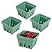 Berry Basket, Green, Set of 4