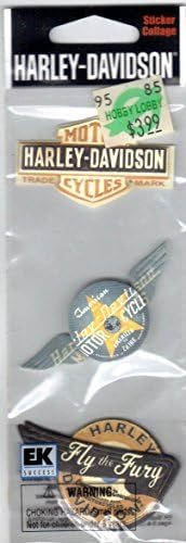 JOLEES Harley Davidson 3-D Stickers, Vintage Logo