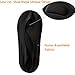Women's No Show Nylon Socks Arch Support Sponge Cushion Liner (2 Pairs) (Shoe-Size 5-6, 2Black)