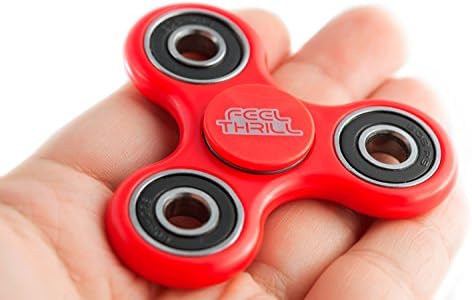 Premium Feel Thrill Stress Relieve Fidget Spinner Toy - Made Of Plastic - Perfect For Kids &amp; Adults - Ideal For People With OCD, ADHD &amp; Autism