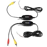 Camecho Updated 12V / 24V Wireless Color Video Transmitter & Receiver Kit for Vehicle RV Bus Front Car Backup Rear View Camera