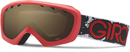 Giro Chico Snow Goggle 2016 - Kid's Red/Black Camo with Amber Rose Lens