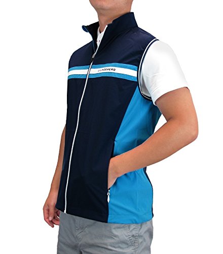 J Lindeberg Men S M Stretch Soft Shell Golf Vest Navy Purple Medium Amazon In Clothing Accessories