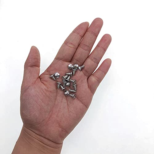 JZK 200 x Edelstahl Flachkopf Kreuzschlitz Holzschraube M4 x 8 mm Befestigungsschrauben selbstschneidende Schrauben – Bild 4