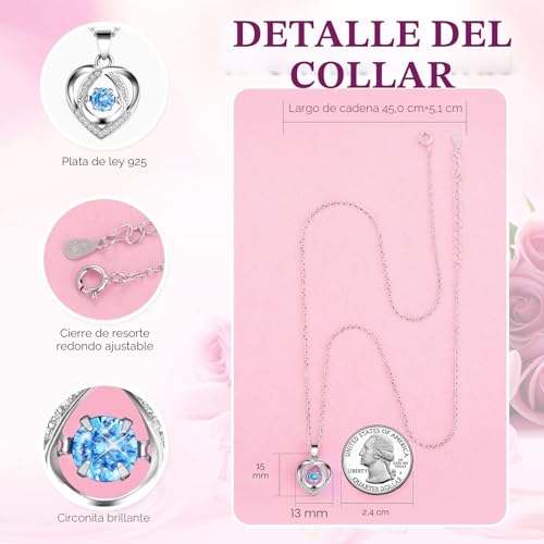 Mother's Day Gift for Women Birthday, Eternal Rose Flowers Natural with 925 Sterling Silver Necklace for Mother Girlfriend Wife Mom, Mother's Day Gift, Birthday Anniversary, Mother's Day Gifts
