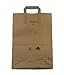 Duro Heavy Duty Paper Grocery Bags with Handles 70# 50 Count-1/6 Dubl Life Kraft Paper Sacks, Large Brown Bags for Shopping & Retail, Recycled FSC- 12 x 7 x 17 Inches
