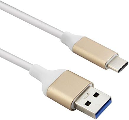 Bluwee USB C Cable 3.3ft/1m USB 3.1 Type C Male to Standard USB 3.0 Type A Male Data Sync and Charging Cable for Apple Macbook 12 Inch, LG G5, Nexus 5X 6P, HTC 10 and More (Metal Housing White)
