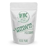 Citrulline Malate Powder 1 kg (334 Servings) - Bulk Pre Workout Sports Nutrition - L-Citrulline Complex Supplement - Natural Unflavored
