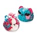 The Orb Factory Fluffables Cherry & Blueberry Double Arts & Crafts, Blue/Pink/White, 11.75