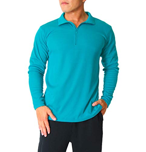 image for Litume Men's Long Sleeve Shirt with Zip, Odor Control & Quick-Dry Acti