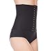 Shymay Women's Underbust Wiast Corset Cincher Seamless Boned Waist Slimming Shaper, Black1, Large